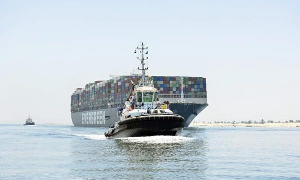 Ever Given Departs Suez Canal